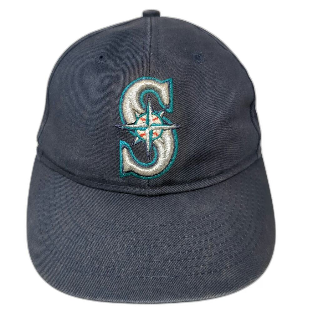 Seattle Mariners MLB OC Sports Baseball Cap Blue One Size Strapback Logo Hat